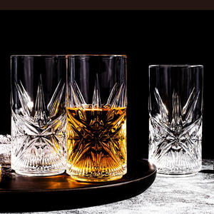 Nouvelle Série en Gros de Vaisselle en Verre : Tasses à Eau, à Whisky, à Bière et à Café avec Poignée en Verre Étoilé - Product Image 4