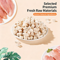 Fabrication OEM de friandises pour animaux de compagnie lyophilisées riches en protéines, fabrication ODM pour les collations pour chats et chiens, plusieurs saveurs disponibles