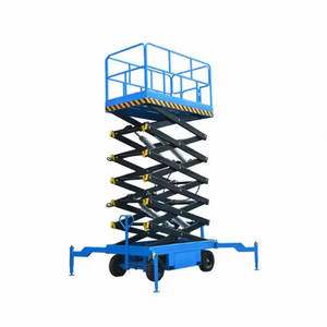 Plateforme élévatrice à ciseaux électrique pour allées étroites, hauteur de levage de 7 m, hauteur de levage de 0,9 m, double soupape de sécurité, alarme, capacité de charge de 500 kg, nouvelle pour espaces restreints - Product Image 4