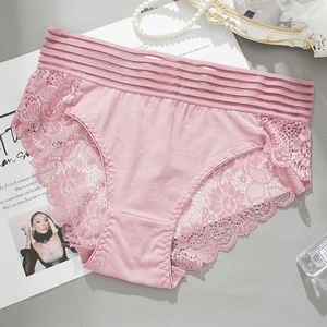 Culottes <span class=keywords><strong>sexy</strong></span> sans couture en dentelle florale grande taille pour femmes très corpulentes et matures - Product Image 3