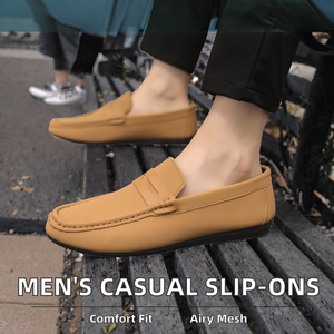 SHENYE Zapatos Casuales de Ocio para Hombre, para Todas las Temporadas, Mocasines Modernos Sin Cordones, Alpargatas con Parte Superior de Tela, Suela de Goma, Forro de Malla Ligero - Product Image 2