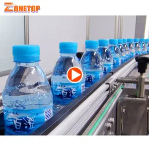 1000BPH Zu 2000BPH Semi Automatische Füllen Kleine Mineral Wasser Anlage Maschine Kosten