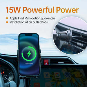 Mfi Chứng Nhận 15W Không Dây Sạc Nhanh Thông Minh <span class=keywords><strong>GPS</strong></span> Xe Định Vị Thông Minh Xe Sạc Không Dây Chủ Với Tìm Thấy <span class=keywords><strong>GPS</strong></span> của Tôi Theo Dõi - Product Image 6