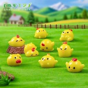 Adorno de Jardín DIY Mengli, Pollito Pequeño, Lindo y Travieso, Accesorios de Decoración para Escritorio, Mini Ornamento - Product Image 2