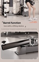 Dinuo Commercial All-in-One Smith Power Rack avec deux blocs de poids de 70 kg, crossover de câbles et presse pectorale pour un entraînement complet du corps