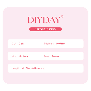 DIYDAY Super Doux Brun en Forme de U YY Extensions de <span class=keywords><strong>Cils</strong></span> en éventail Faits à la Main Fibre PBT <span class=keywords><strong>Cils</strong></span> Artificiels Naturels <span class=keywords><strong>pour</strong></span> Extensions de <span class=keywords><strong>Cils</strong></span> - Product Image 6