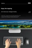 Ensemble clavier et souris sans fil K933 pour ordinateur portable, clavier rétroéclairé mat infrarouge, travail de bureau, frappe silencieuse, modèle rechargeable