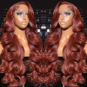 <strong>Hair</strong> 13*4 Full Frontal Big Lace Area Ginger Orange Color Human <strong>Hair</strong> <strong>Wig</strong> Brazilian Human <strong>Hair</strong> Water Wave <strong>Wig</strong>