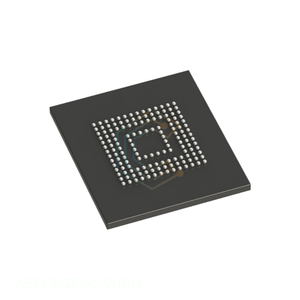 ไอซีแฟลช 64 กิกะบิต <span class=keywords><strong>MMC</strong></span> 153FBGA มีสินค้าในสต็อก 153 VFBGA ASFC8G31M-51BIN วงจรรวม ไอซีชิป หน่วยความจำ - Product Image 1