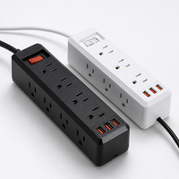 Multiprise industrielle en laiton, norme américaine, 4 prises, 2 USB, 2 ports Type-C, 16A, en cuivre, vente en gros usine