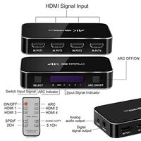 Ultra 4 k Porta HD HDTV Splitter 3D 4 k * 2k 1080p Commutateur vidéo HD HDTV Switcher