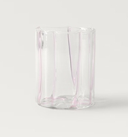Tasse en verre à haute teneur en borosilicate tasse à eau à rayures colorées créatives tasse à bière unique