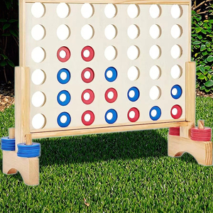Jeu <span class=keywords><strong>géant</strong></span> en bois quatre en rangée, énorme Connect <span class=keywords><strong>4</strong></span> pour enfants et adultes, <span class=keywords><strong>jardin</strong></span>, jeux de fête - Product Image 5