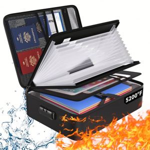 Bolsa de Seguridad Portátil OEM para el Hogar, Viajes y Oficina, de 4 Capas, Ligera, Duradera, Aislada, Ignífuga, Impermeable, con Cierre de Cremallera y 13 Bolsillos - Product Image 1