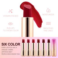 Rouge à lèvres liquide 3-en-1 tendance pour femmes, haute pigmentation, imperméable, velours, longue tenue, végan, mat, sans cruauté, couleurs personnalisables