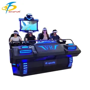 Amusement Park Virtual Motion Flight 9D Cinema 4 Seat Arcade Game VR Simulated Machine