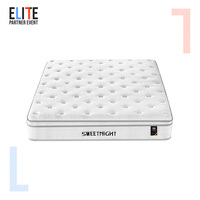 Euro Top – matelas de lit d'hôtel à ressorts en mousse pleine grandeur King Queen, personnalisé en usine, dans une boîte