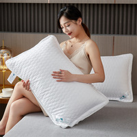 Hôtel cinq étoiles qualité noyau de coton pur coton blanc oreiller large côté oreiller de lit tridimensionnel 1 48x74cm