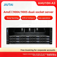 Serveur Rack 4U JIUTAI AI4U10H-A3 en stock, prend en charge 2x CPU 9004, 24 DDR5 6400MHz, 10 emplacements PCIe FHFL pour GPU et apprentissage profond