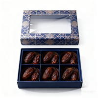 Boîte d'emballage cadeau de luxe personnalisée en gros, vide, pour chocolats et dattes, avec séparateur