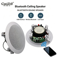 Ensemble de haut-parleurs de plafond Bluetooth coaxiaux de 6,5 pouces avec tweeter et woofer, sans amplificateur supplémentaire nécessaire pour le home cinéma et les magasins de détail
