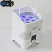 10 pièces avec étui de charge, éclairage de scène, 6*6in1, 18w, LED Par Rgbwa Uv 6in1, DMX sans fil, alimenté par batterie, projecteurs LED