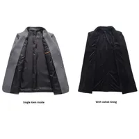 Nouvelle arrivée automne-hiver, manteau en laine à simple boutonnage pour homme, style décontracté chic, costume en laine haut de gamme