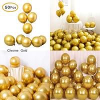 Ballons en latex métallisé chromé épais de 12 pouces, écologiques, pour la décoration de fêtes rétro, de remise de diplômes, d'anniversaires et de fête des Mères, vente en gros