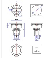 Interrupteur à bouton poussoir en métal QIANNIAN 22 mm IP65 Bouton poussoir rond Interrupteurs marche/arrêt