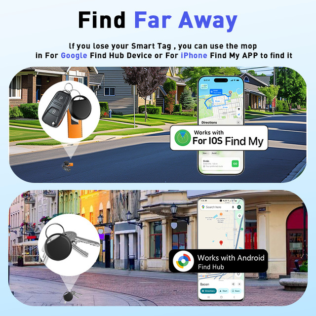 Smart Find My Wireless for GPS Tracker for IOS & Android Vehicles-Anti-loss Device ROHS Certified