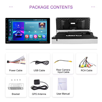 Estéreo Giratorio para Auto Android Podofo de 9 Pulgadas 1 Din 2+64GB CarPlay Android Auto GPS WiFi Venta al por Mayor