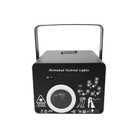 Projecteur laser 3d cube laser éclairage de Noël lampe d'animation animale pour Halloween Club dj lumières disco dmx lumière