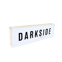 Enseigne lumineuse LED mini personnalisée, alimentée en courant alternatif, logo en acrylique, étanche IP65, fixation murale, publicité pour marché nocturne, garantie 3 ans