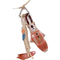 Lindo llavero colgante de tela con diseño de muñeco de bosque, estilo dibujo animado, para coche, decoración para colgar en bolso y cadena para teléfono móvil