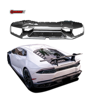 ดิฟฟิวเซอร์ลิปกันชนหลังคาร์บอนไฟเบอร์แท้ทรง OEM สำหรับ Lamborghini Huracan LP610 รุ่นใหม่ล่าสุด - Product Image 1