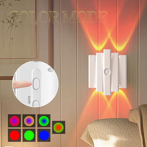4 Heads <b>LED</b> Night <b>Light</b> <b>with</b> Motion <b>Sensor</b> RGB Gradient Wall Lamp Rechargeable Ambient <b>Light</b> Dimmable Magnetic Indoor <b>Lights</b> - Product Image 1