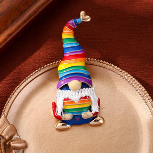 Broches de Papá Noel transfronterizos europeos y americanos, regalos de decoración de Navidad de moda para mujer, Collar personalizado <span class=keywords><strong>Broo</strong></span> - Product Image 1