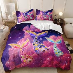 High Quality 3D Digital Printed Cartoon 100% Polyester Microfiber Duvet Cover Custom Comforter Set Eco-Friendly Durable <strong>Bedding</strong> - Product Image 3