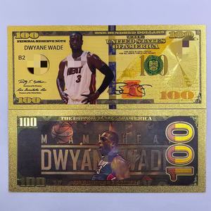 Aangepaste basketbalspeler waterdichte plastic sportkaart ticket verguld bankbiljet verzamelobjecten cadeaus voor fans - Product Image 3