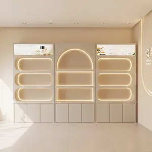 Tủ trưng bày mỹ phẩm thiết kế hiện đại YS-0052C, nội thất thương mại dùng cho phòng ngủ, phòng tập thể dục, phòng tắm - đựng đồ trang điểm, mỹ phẩm chăm sóc da - Product Image 1