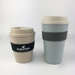 Venta al por mayor de tazas de leche de bajo precio promoción logotipo personalizado respetuoso con el medio ambiente y tazas de café degradables - Product Image 5