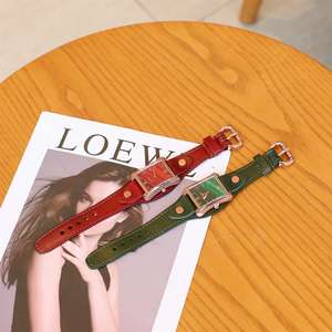 2022<span class=keywords><strong>หนัง</strong></span>กางเกงยีนส์ประสบการณ์สุดเย็นราคาโรงงาน Oem ได้รับการยอมรับญี่ปุ่น Movt ควอตซ์ผู้หญิงผู้ชายนาฬิกา - Product Image 5