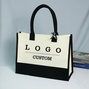 Wholesale Custom-Printed Logo <strong>Tote</strong> <strong>Bag</strong> Fashion Canvas Large Capacity Shopping <strong>Bags</strong> for Shop - Product Image 2