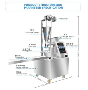 Máquina automática de bollos chinos, máquina para hacer Momo, precio Bakenati Mochi, galletas, <span class=keywords><strong>pan</strong></span> redondo al vapor - Product Image 3