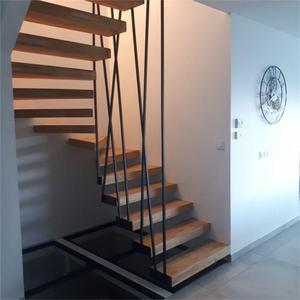 <span class=keywords><strong>Escalera</strong></span> Flotante de Madera con Estructura de Acero Reforzado, <span class=keywords><strong>Escalones</strong></span> <span class=keywords><strong>Anchos</strong></span> y Aspecto Arquitectónico Moderno y Limpio - Product Image 3