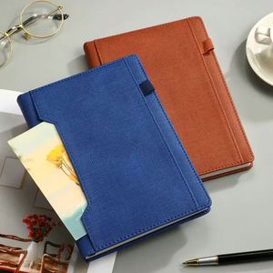 OEM A5 Leather-bound Office Gifts Special Business <b>Note</b> <b>Book</b> & Pen Notepad College Students Notebook Mini Pocket Notebook - Product Image 3