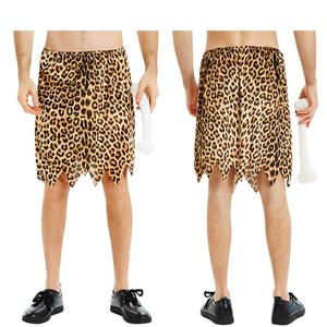 Disfraz de Halloween Carnaval Festival Fiesta Ropa Tarzán Primitivo Salvaje Hombre Vestido Estampado de leopardo Tigre Piel de leopardo Falda - Product Image 4