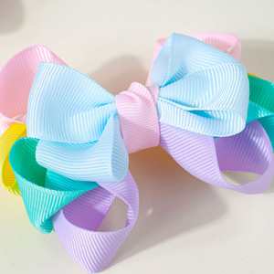 Colorful Bow <b>Hair</b> <b>Clips</b> Girls <b>Double</b> <b>Layer</b> Ribbon Barrettes Sweet Fabric <b>Hair</b> Accessories Kids Handmade <b>Hair</b> <b>Clips</b> Wholesale - Product Image 5