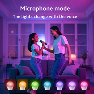 หลอดไฟอัจฉริยะ 9w Music E26 RGB พร้อมบลูทูธ ไวไฟ ควบคุมผ่านแอพมือถือ และฟังก์ชั่นตั้งเวลา - Product Image 5