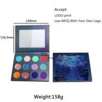 NEUGES GROßhandel kein Logo hochpigmentierte vegane tierversuchsfreie Augenschattenpalette glitzernd matt glitzerndes Make-up Augenschatten-Palette